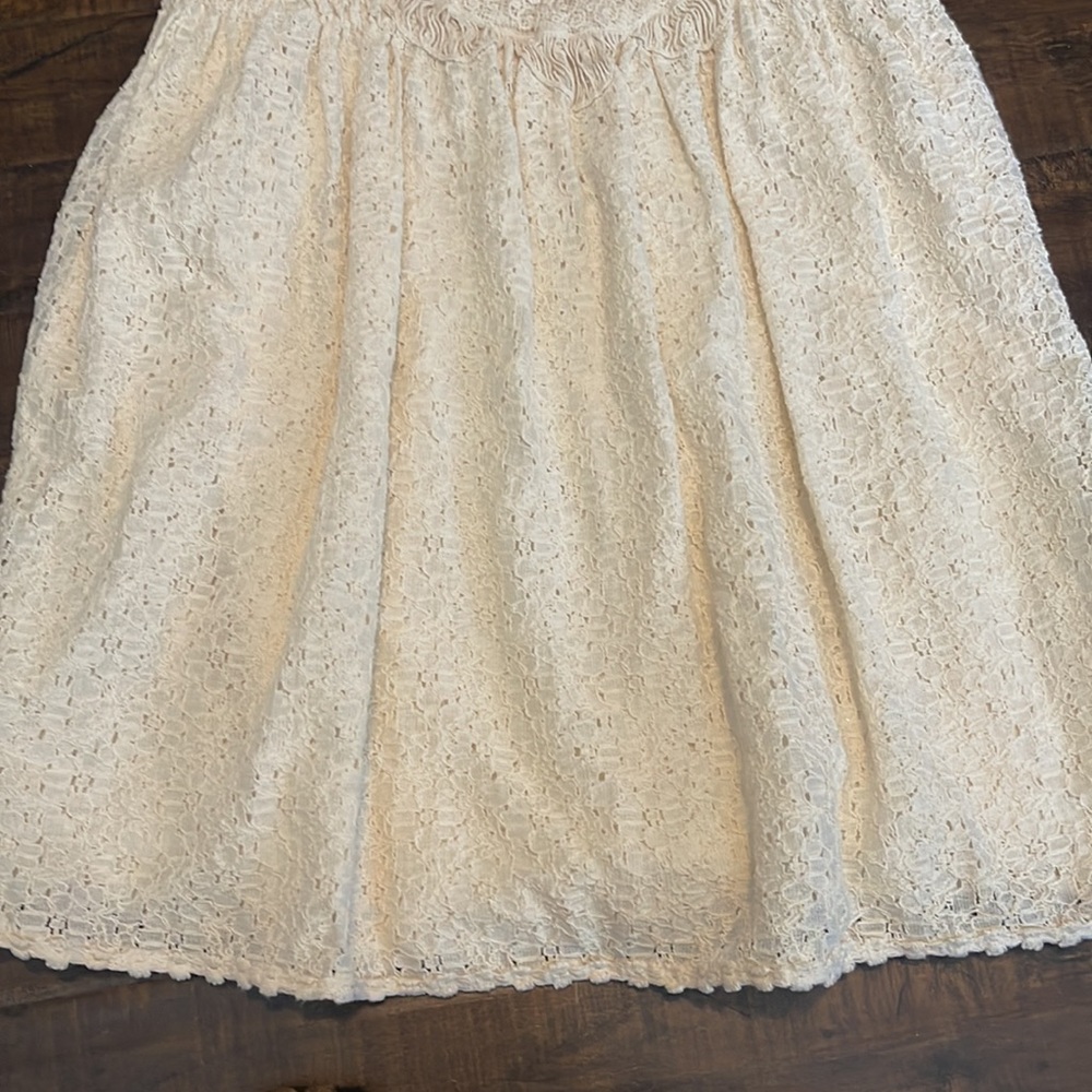 Summer Must! Zara Trafaluc Collection Crème Crochet Dress Unique -Out of Stock - Picture 4 of 4